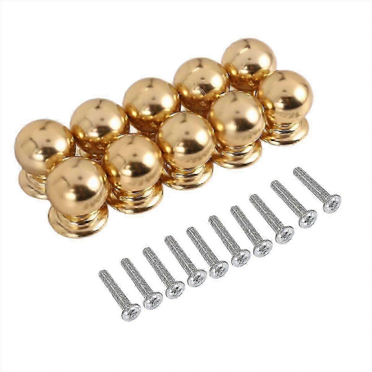 10 Pcs Cabinet Knobs Round Ball Knobs Bathroom Cabinet Knobs Dresser Knobs, Modern Cabinet Hardware-Good