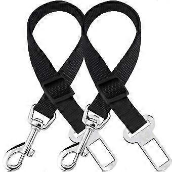 Adjustable Dog Car Harnesses with Reflective Threads and Bungee for Safe Travel