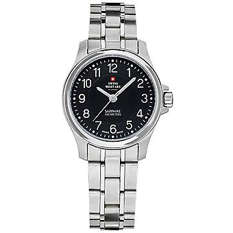 Swiss Military Quartz Analog Woman Watch with SM30138.01 Stainless Steel Bracelet