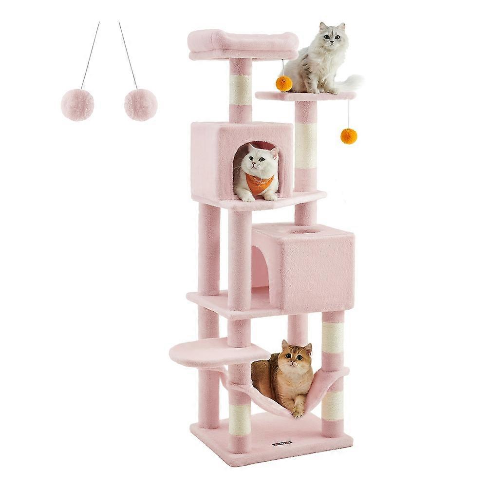 61" Tall Multi-Level Cat Tree with Scratching Posts Jelly