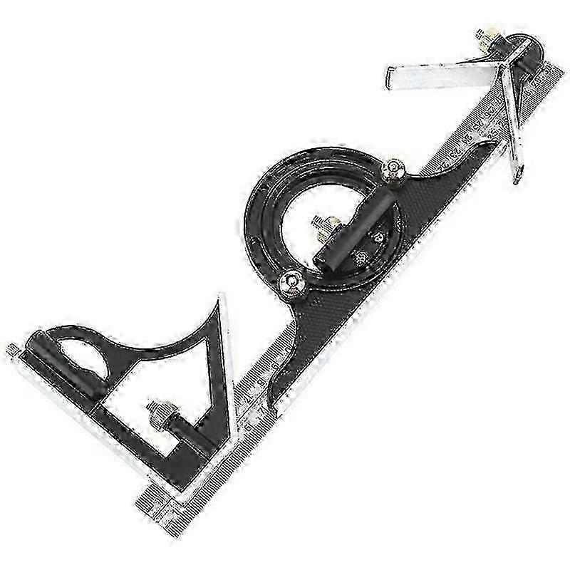 300MM Multi-function Protractor Combination Square Ruler Stainless Steel Measuring Tool Professional Carpenter Tools