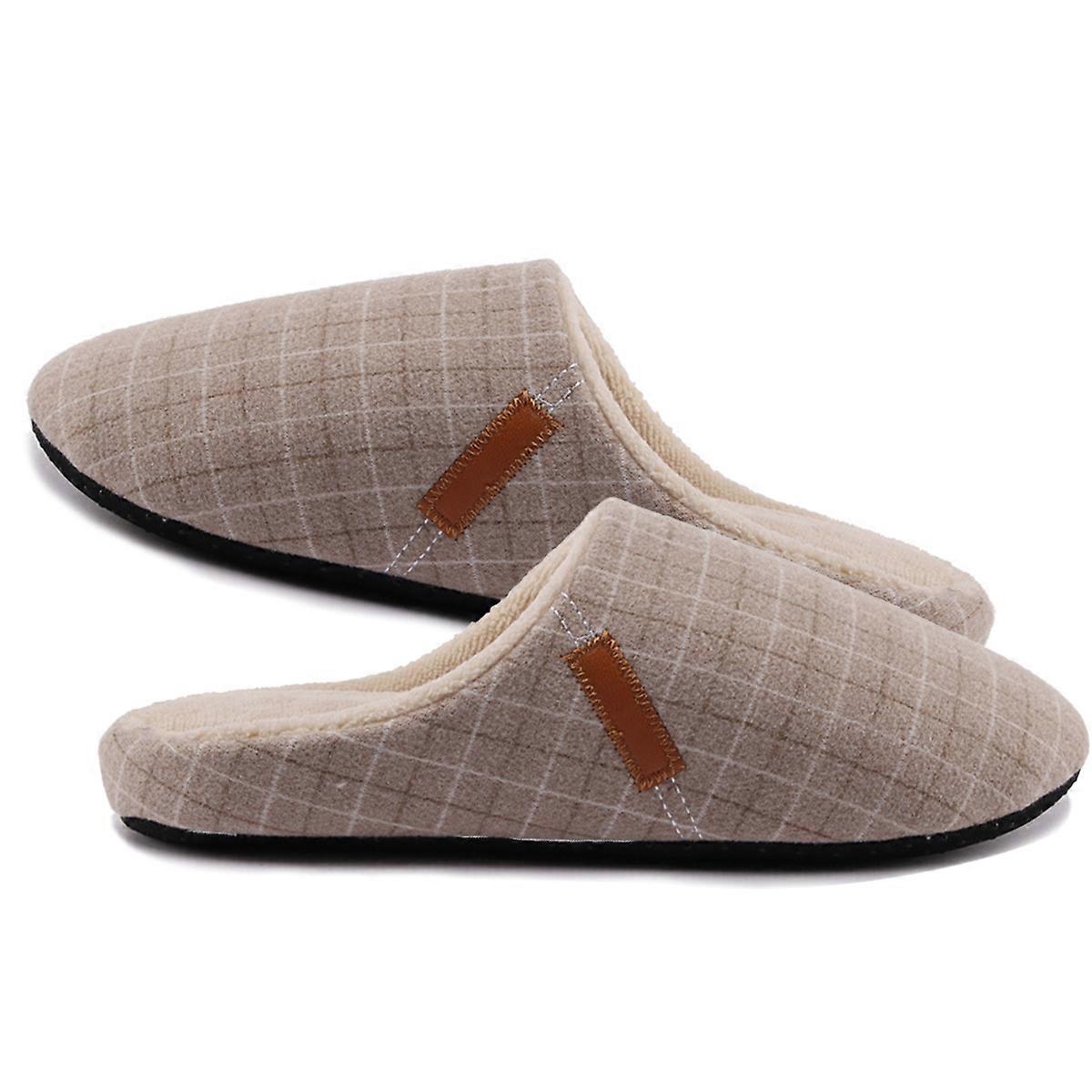 Slip-On Lightweight Plush Slippers