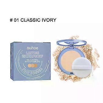 Pressed Face Powder Compact for Smooth Matte Makeup, Oil Control and Everyday Touch-Ups