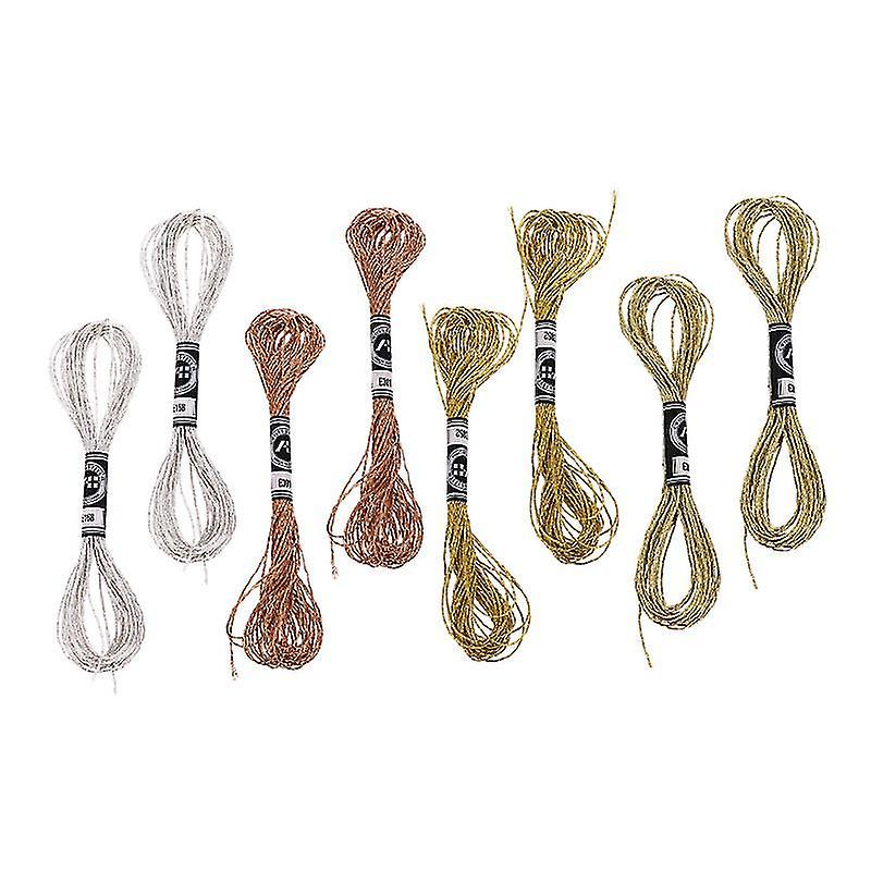 800X0.1cm Assorted Color Sewing Baskets & Kits 16pcs Embroidery Threads Diy Accessory Durable Weavin