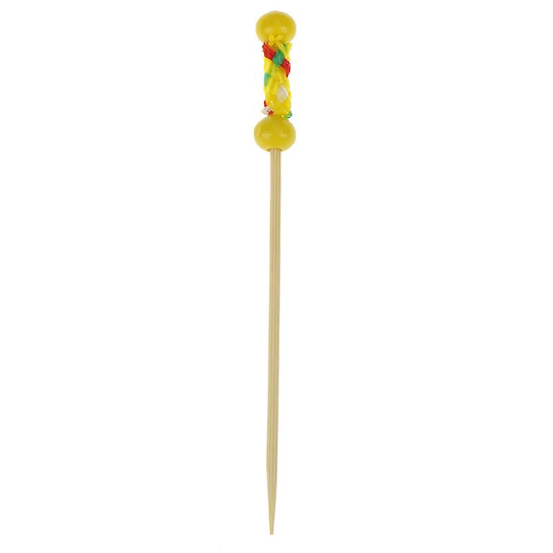 100pcs Bambus Doppelperle Frucht Feuerwerk Zahnstocher Dessert Cocktail  Zeichen Hochzeit Dekor | Fruugo DE