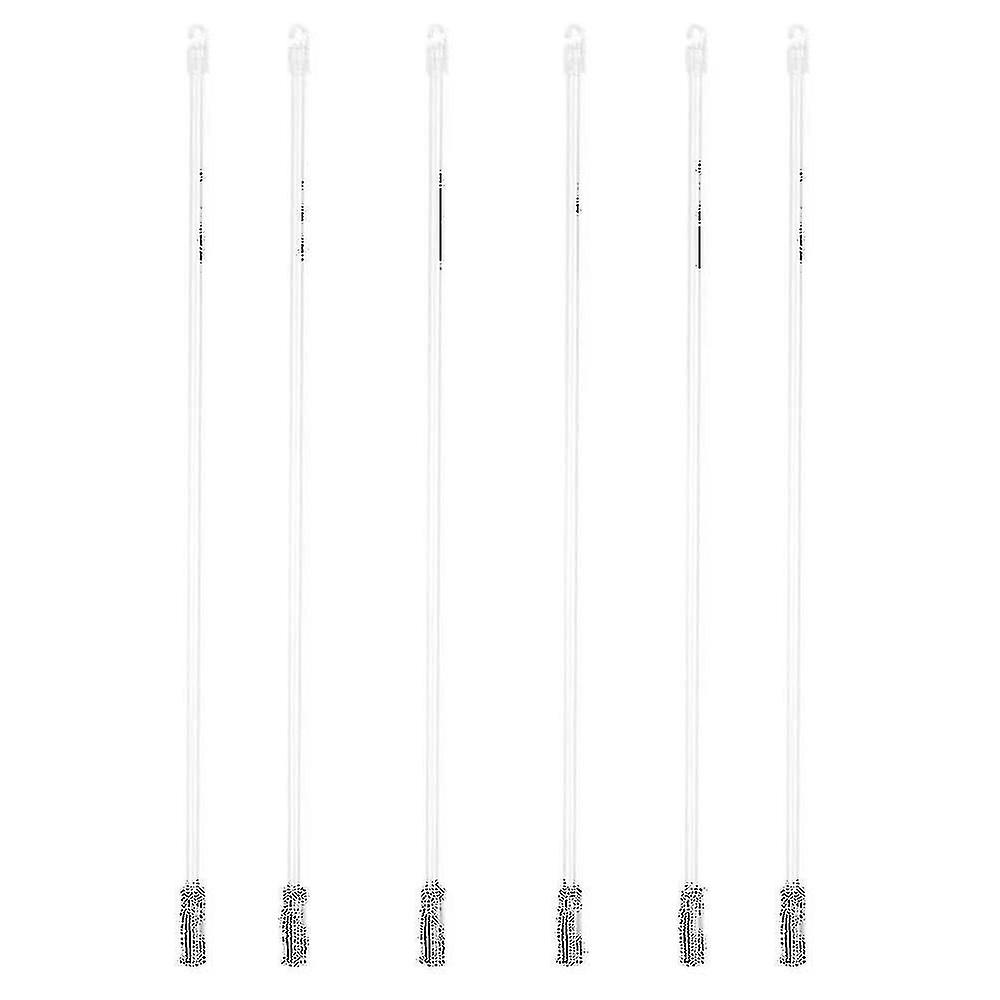 6pcs Venetian Blinds Pulling Rod Transparent Curtain Vertical Wand Accessory