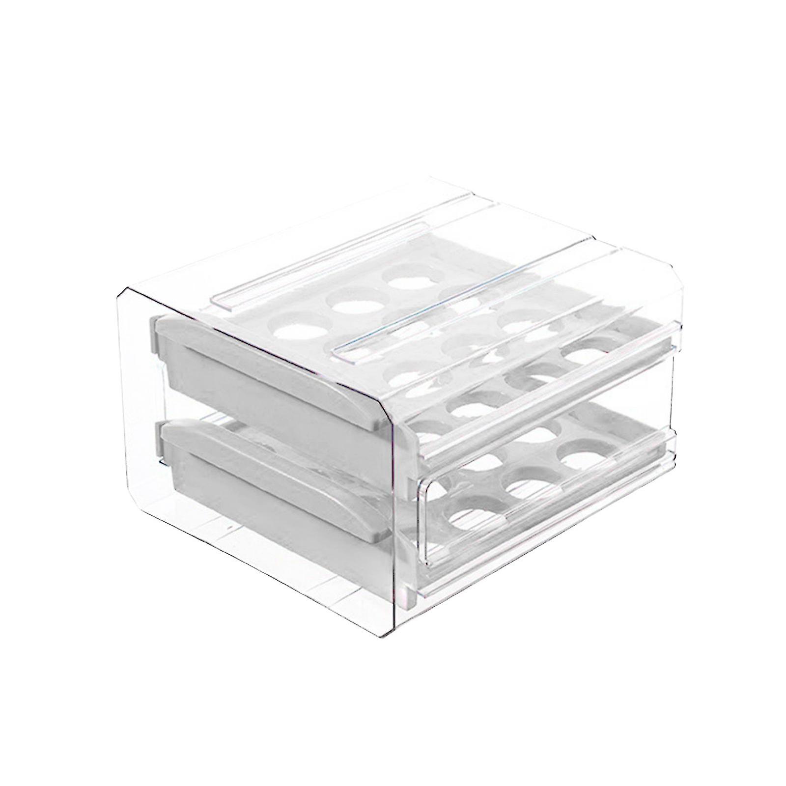 Kitchen Drawer Type Transparent Double-layer 32 Box Refrigerator Crispe