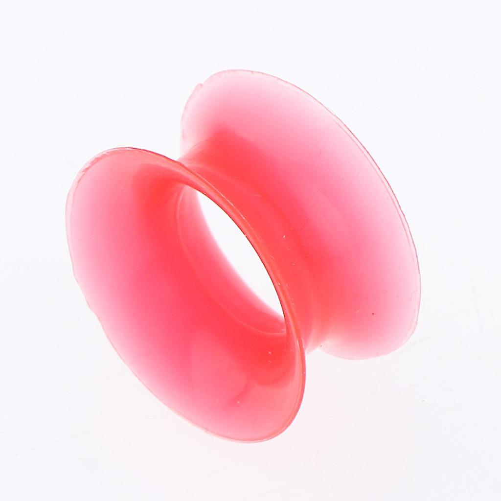10Pcs Solid Silicone Double Flared Plugs Ear Gauge Stretching Expander 12mm