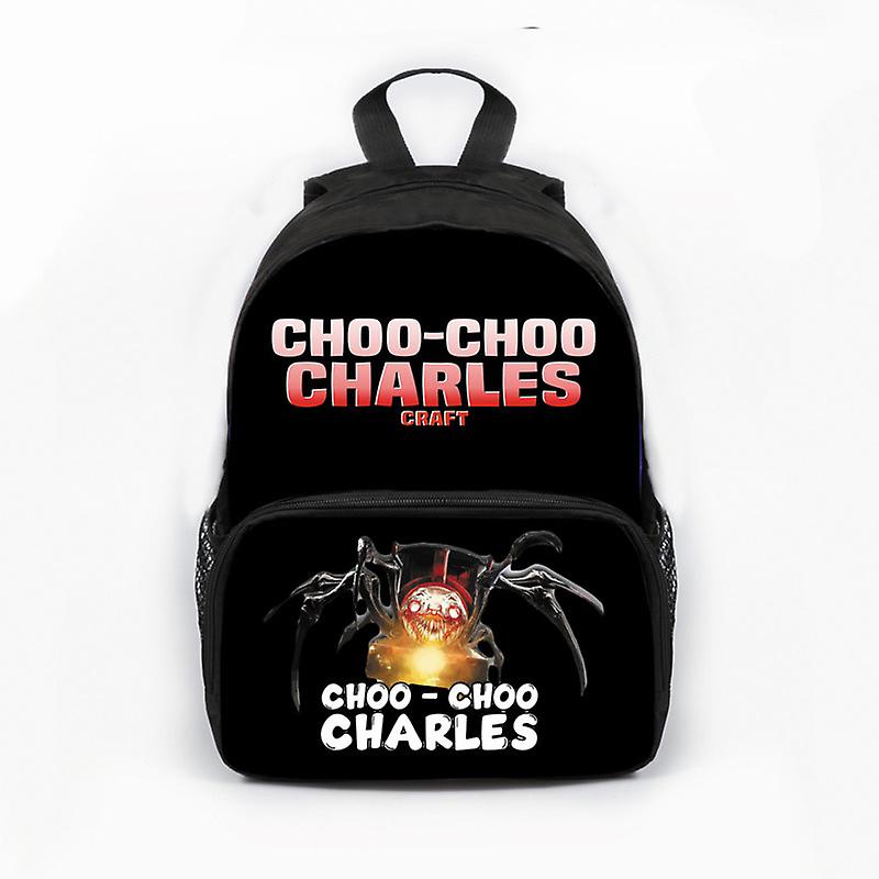 2023 new Choo-Choo Charles Train Game schoolbag for primary school students polyester creative Bag For Children