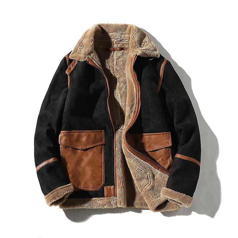 Men's Jacket New Winter Large Size Parkas Solid Color Warm Jacket Thic