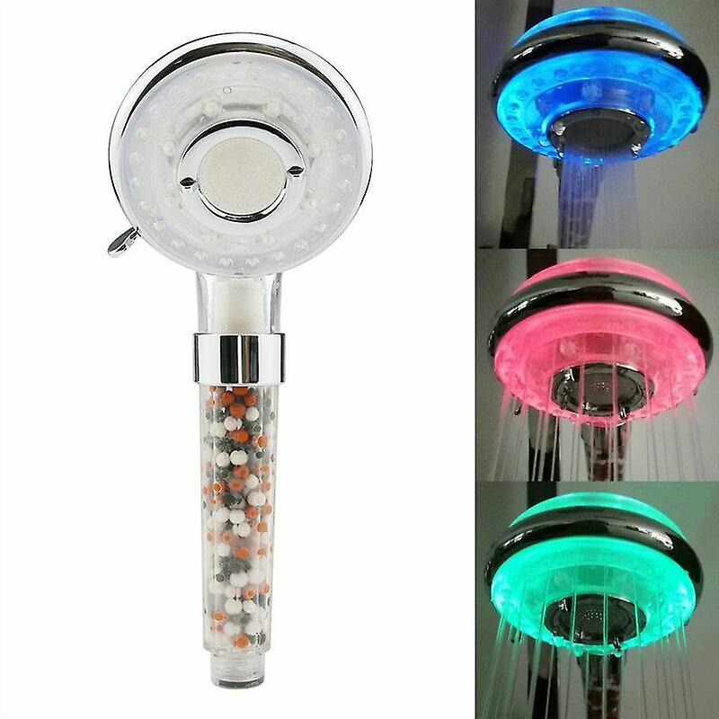 Bathroom hand shower with LED shower head