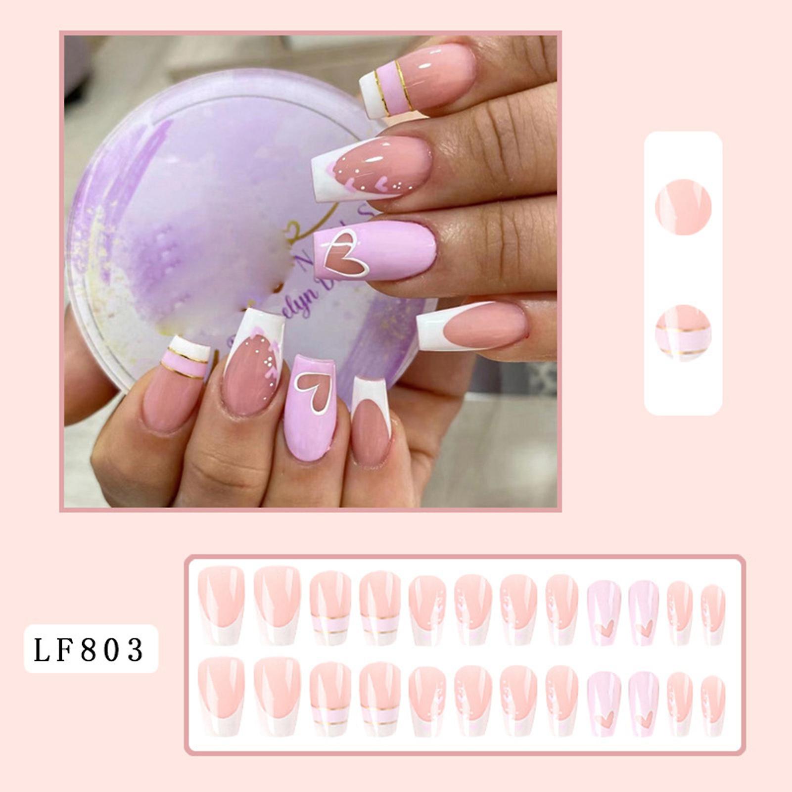 Lavender Purple Press-on Nails Ultra Flexible Lasting Com
