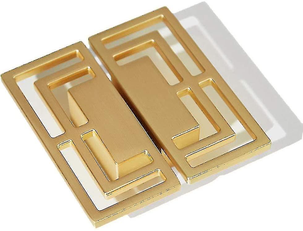 1 Pair Of Drawer Handles, Elegant Gold Copper Cupboard Handles, 32mm Handle