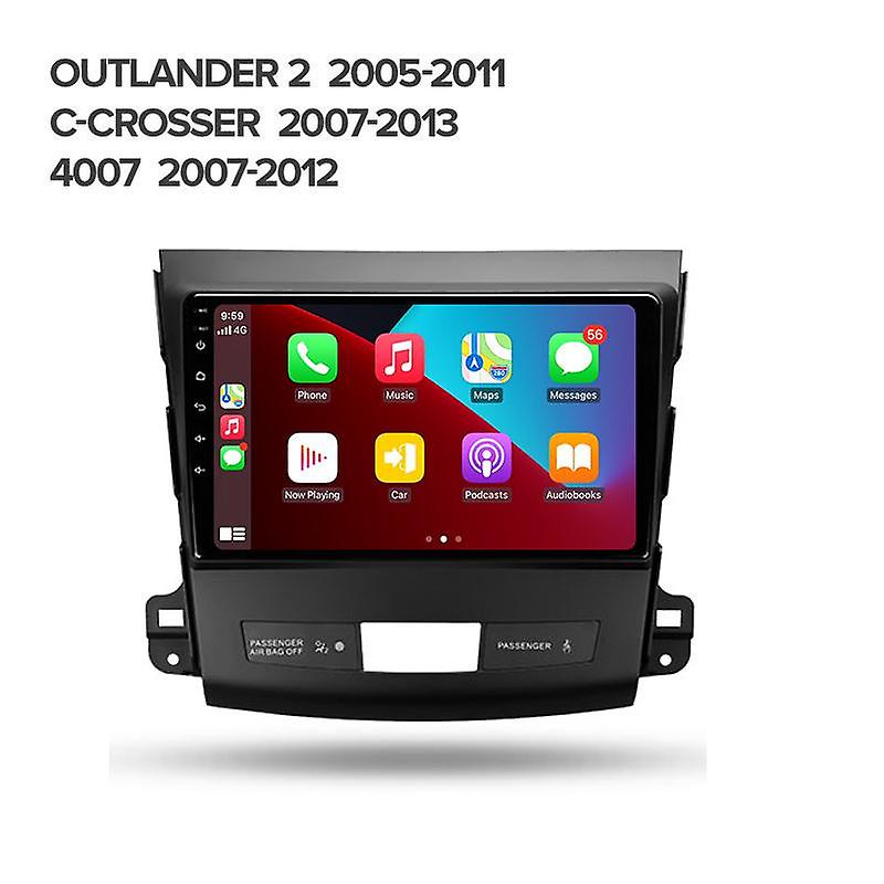 CarPlay الروبوت راديو السيارات لميتسوبيشي أوتلاندر XL 2 2005-2011 لسيتروين C-كروسر 4G سيارة