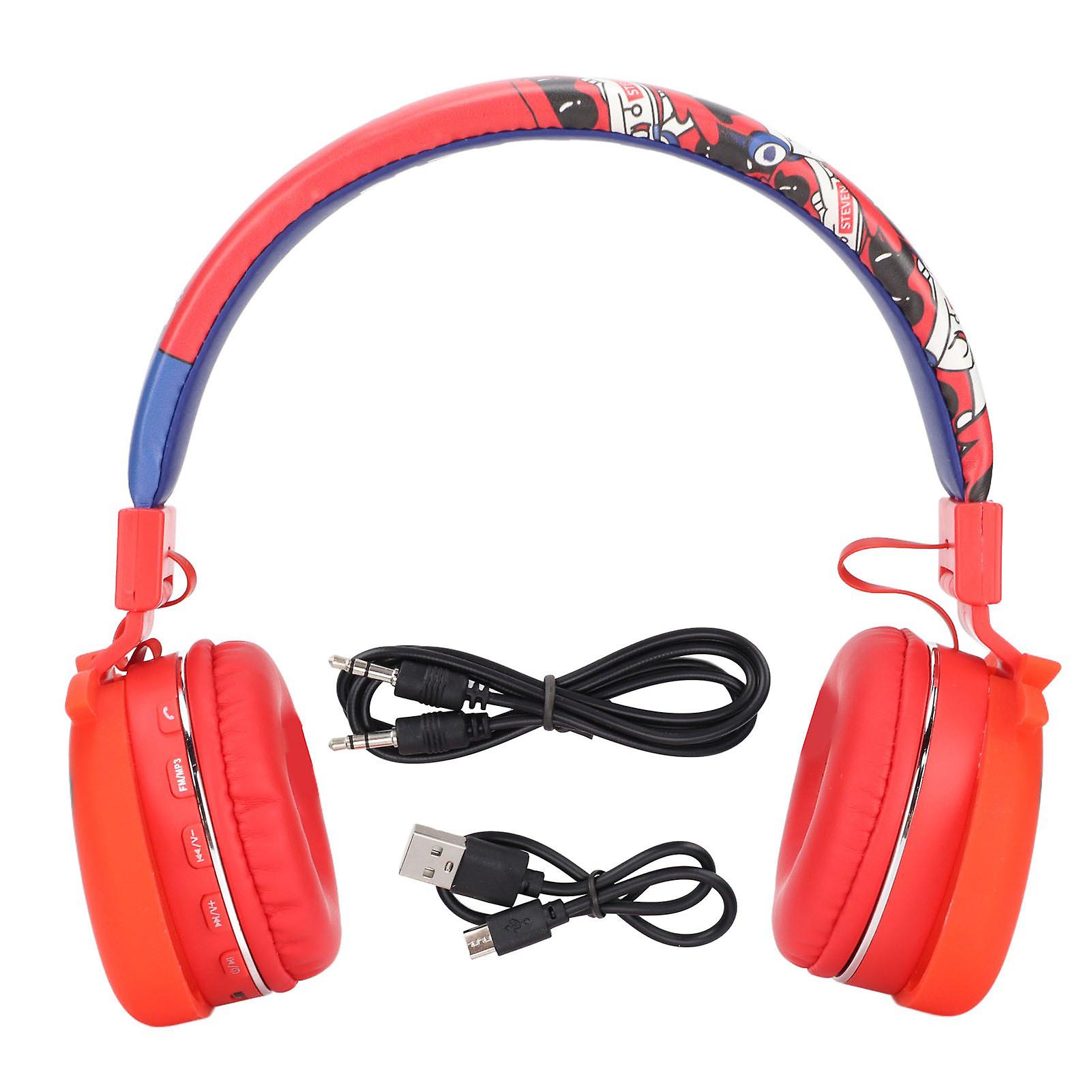 Children's BT Cartoon Headphones Support Memory Card LINEIN Kid's Headset for Mobile Phone Tablet PC Notebook Computer