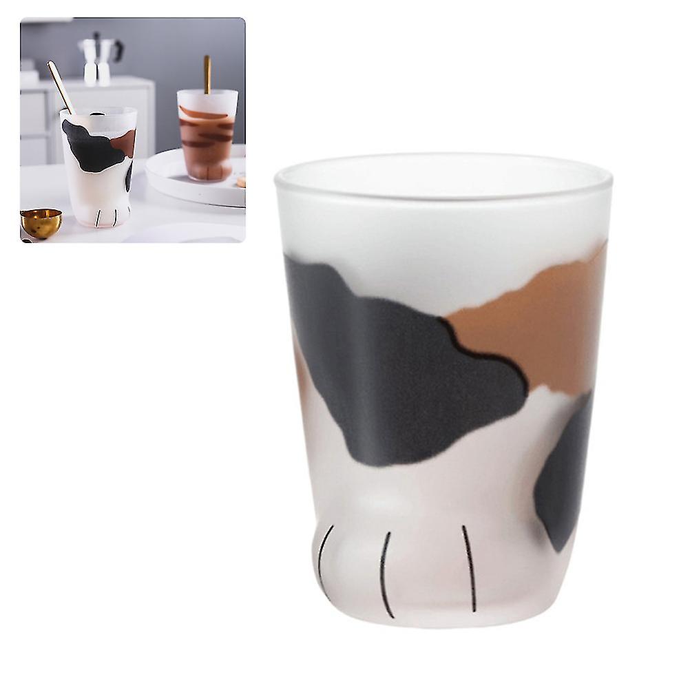 1 Pcs Cute Cat Paws Glass Tiger Paws Mug Office Coffee Mug Breakfast Milk Glass Cup Gift