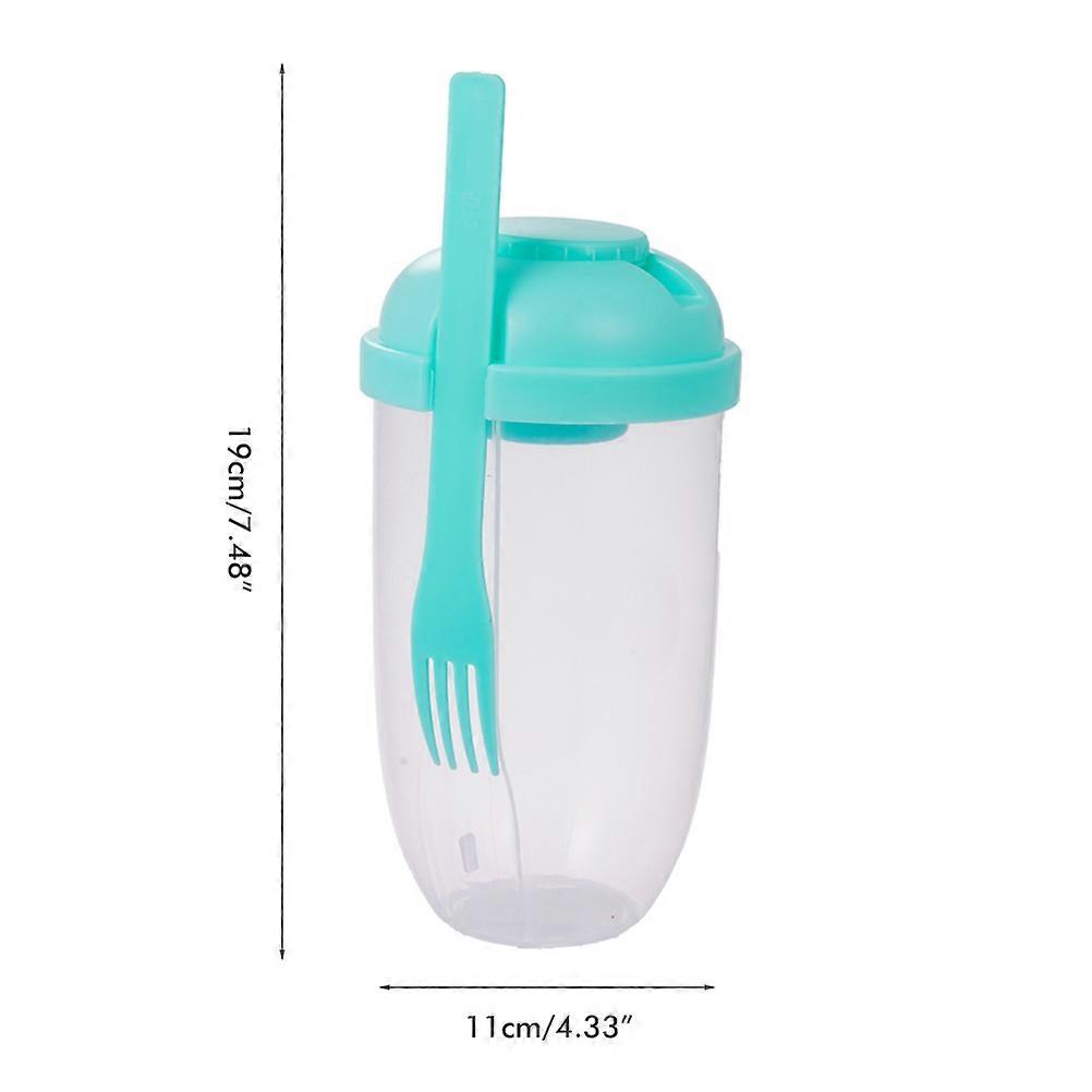 Fresh Salad Container with Dressing Cup & Fork 19x11x11cm, 94g