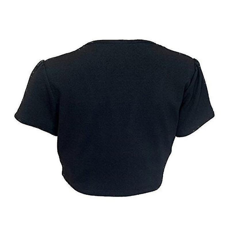 レディースファッションセクシー半袖ソリッドカラーニットボレロシュラッグジャケット