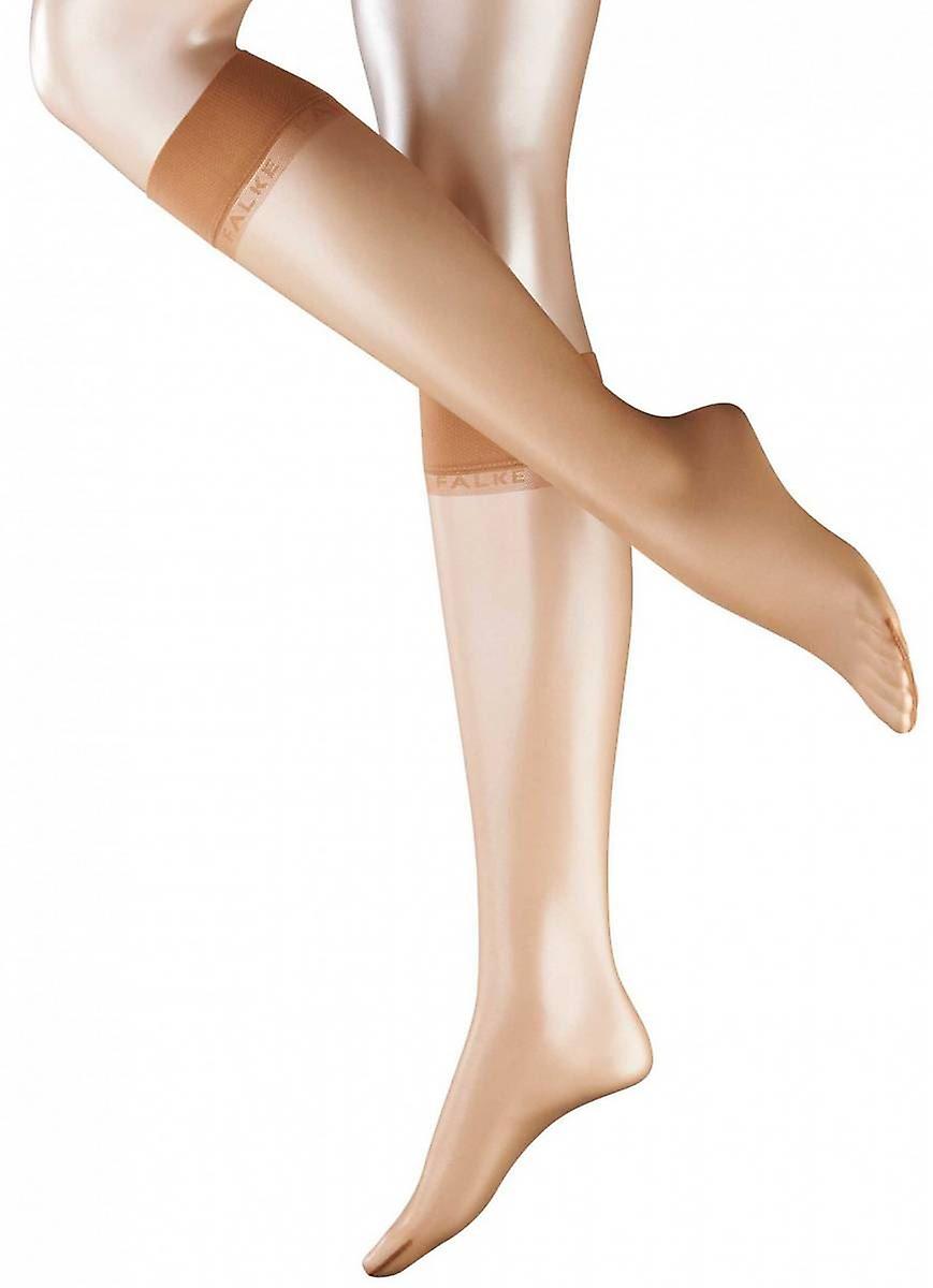 Falke Shelina 12 Denier Ultra-Transparent Sensitive Top Shimmer Knee-High Tights - Powder