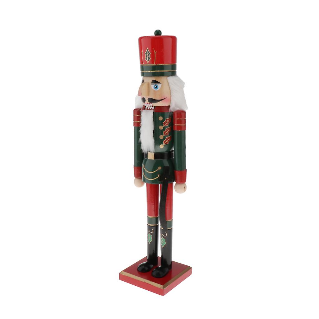 50cm Wooden Nutcracker Solider Figures Model Puppet Doll Home Decor Style2