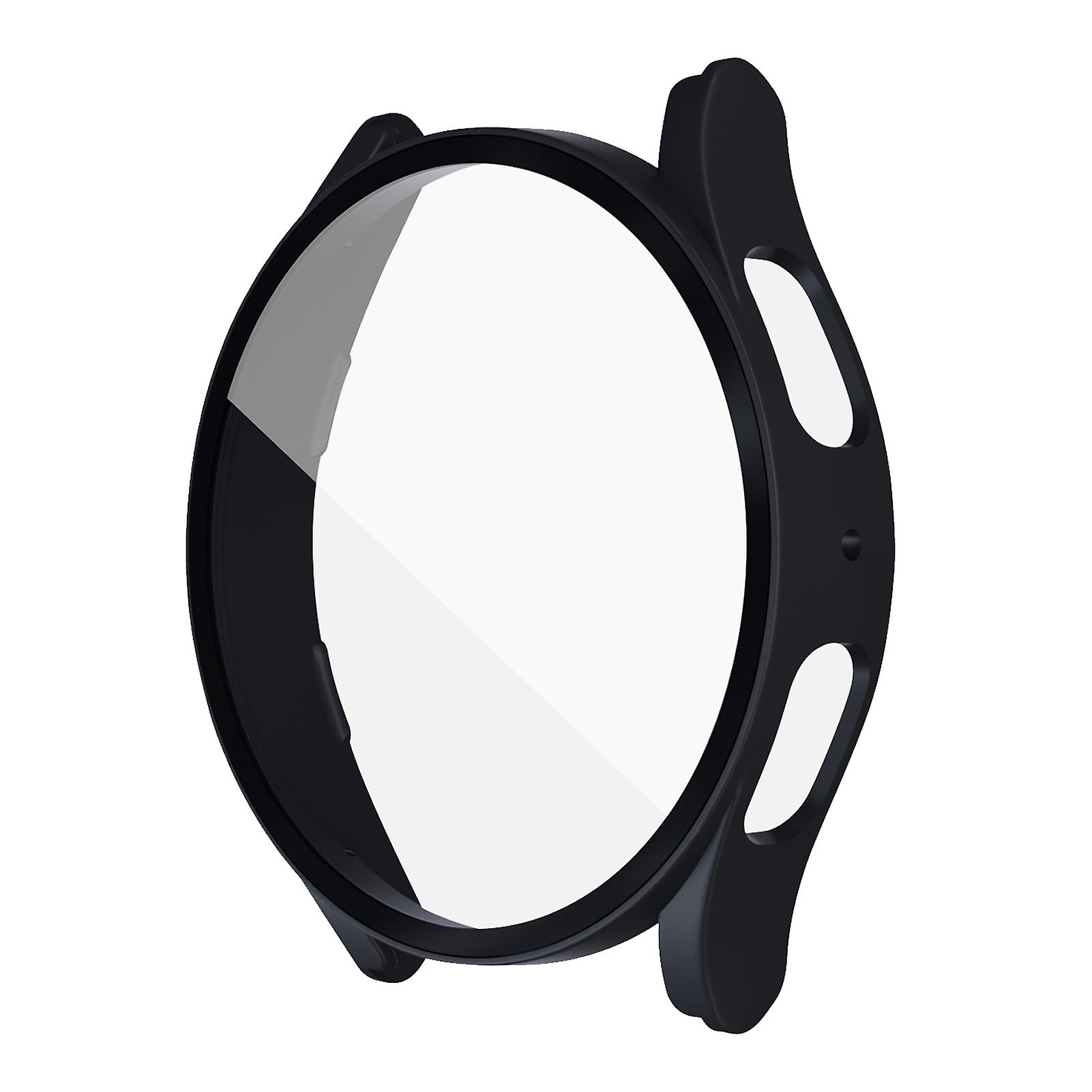 Black Galaxy Watch5 Case: Full Coverage, Durable PC Material, Tempered Film, 44mm