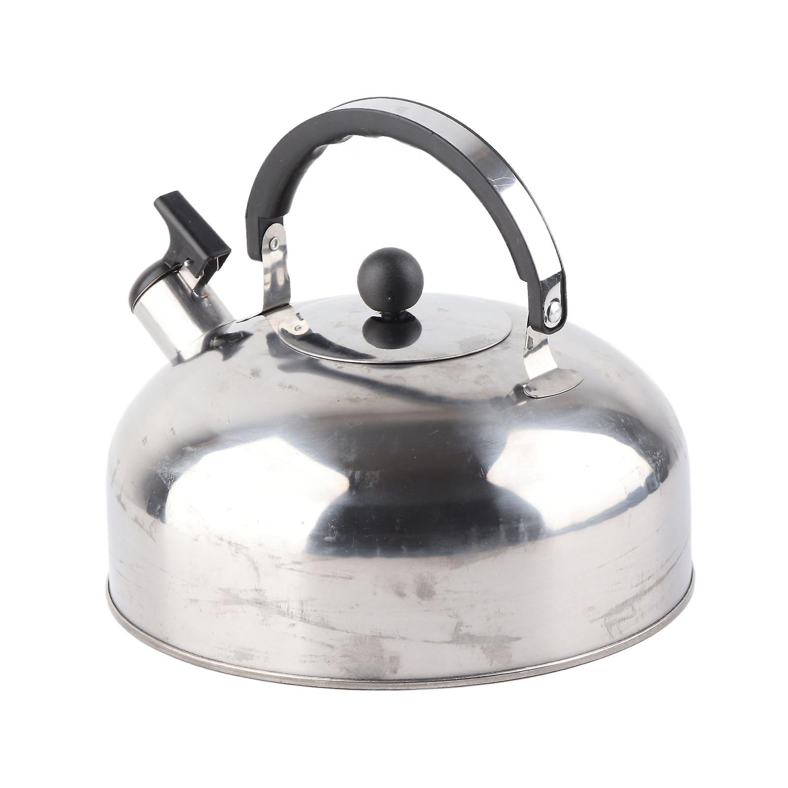 3L Whistling Tea Kettle Stainless Steel Whistling Tea Kettle Fast Heating One Touch Buttons Whistling Kettle with Insulated Handle for Home