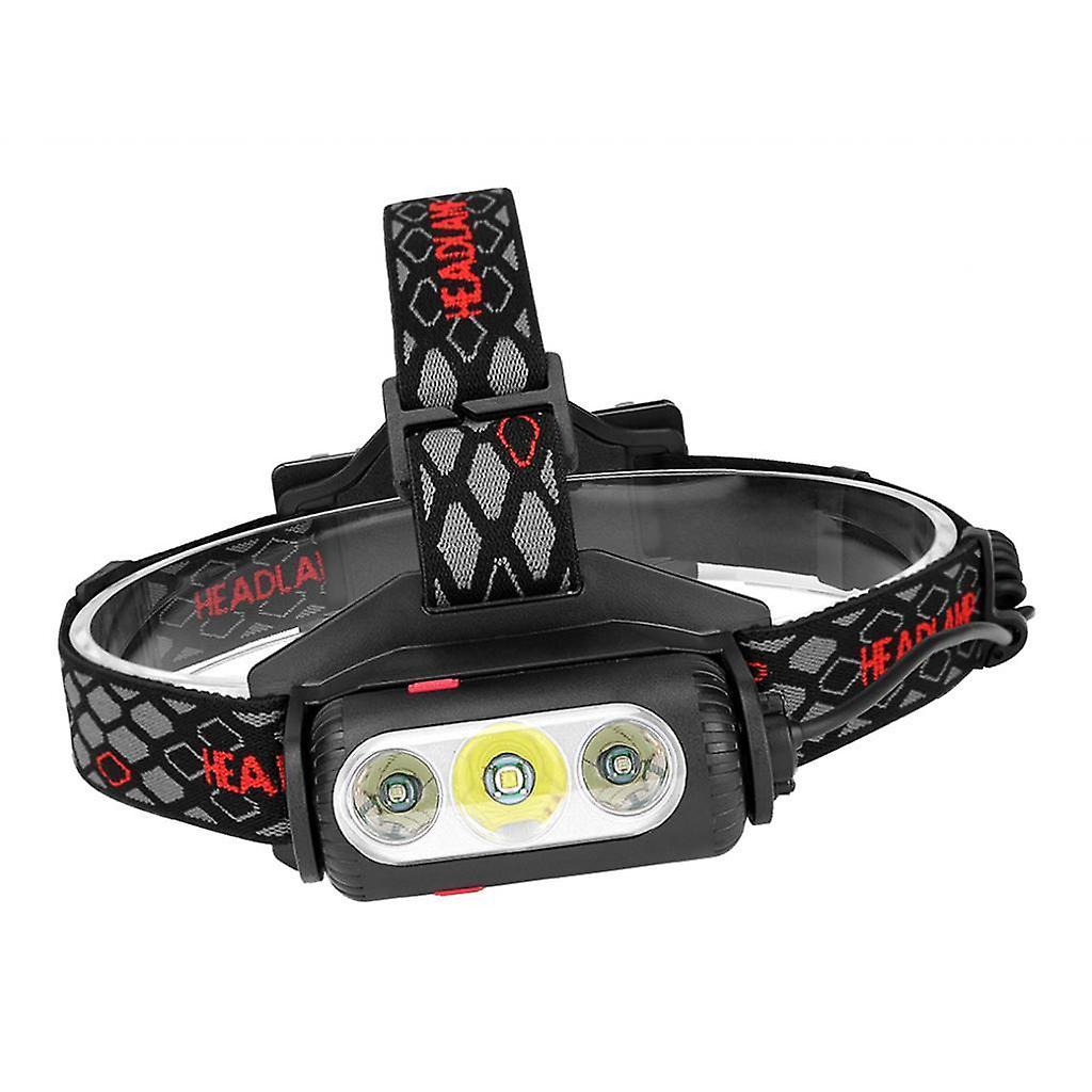 8 Modes Head Lamp Light Torch Night Caving Hiking Camping Flashlight