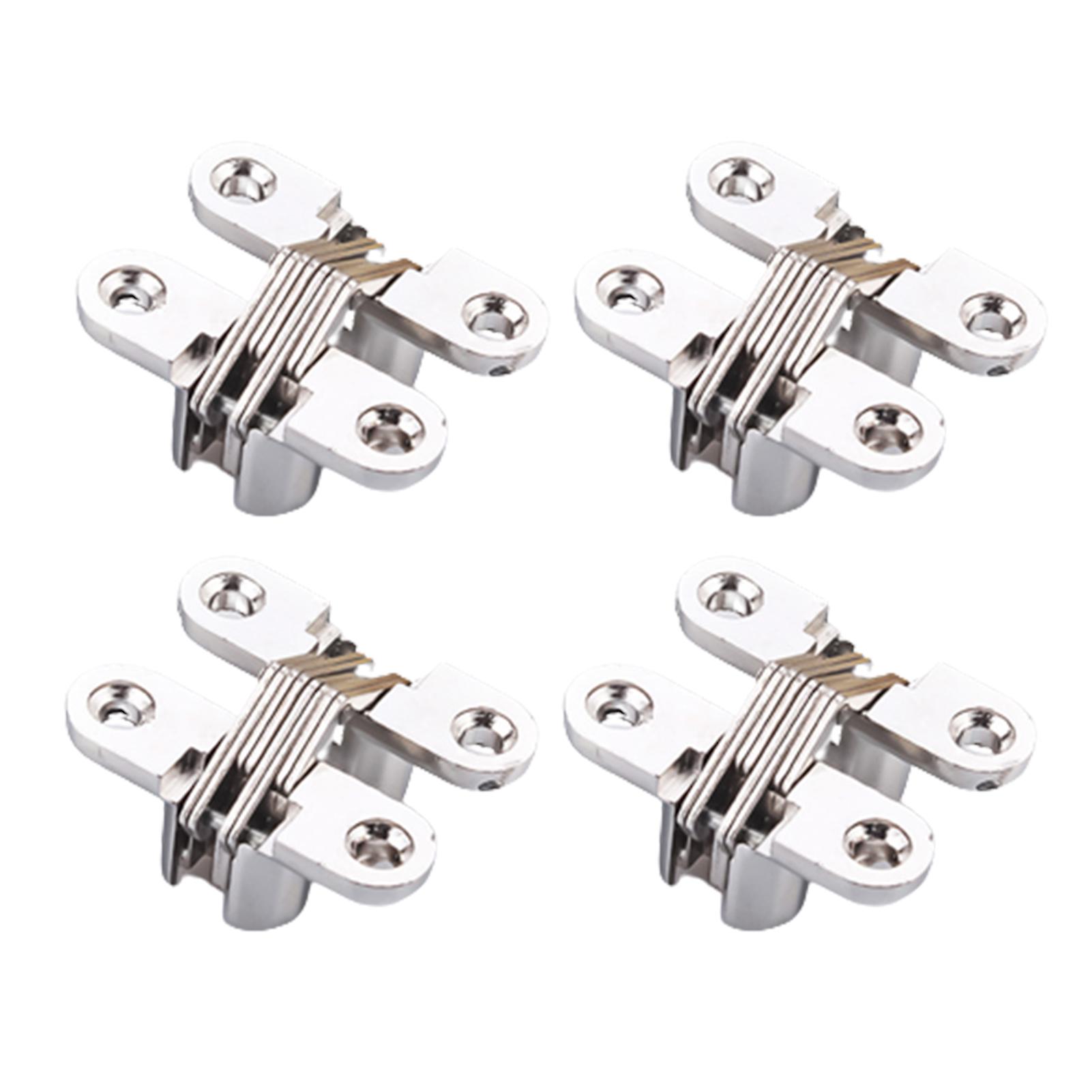 Concealed Small Cross Hinge for Invisible Door Folding Door Cupboard Zinc Alloy