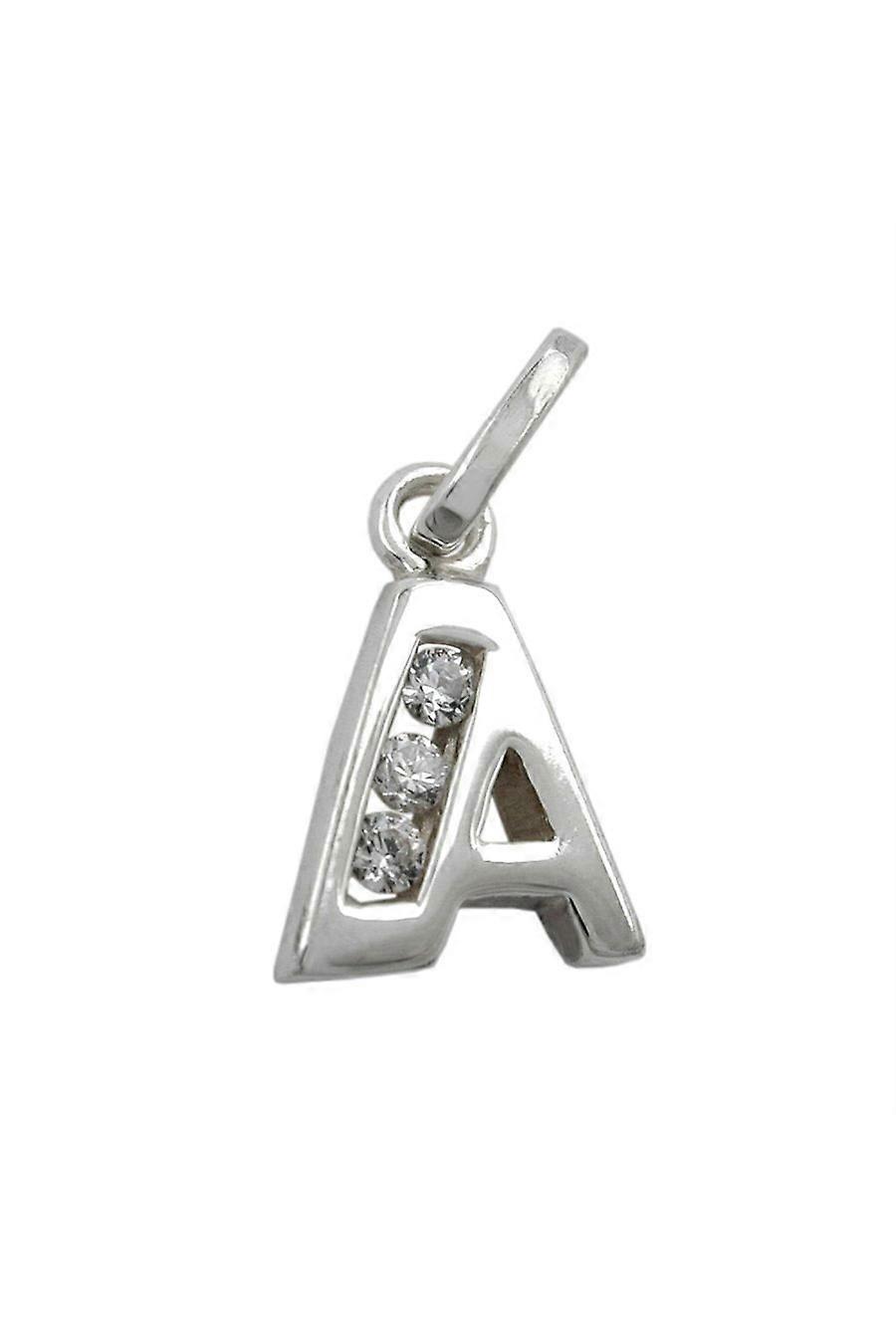 Pendant Initial A With Cz Silver 925 - Gl91444a