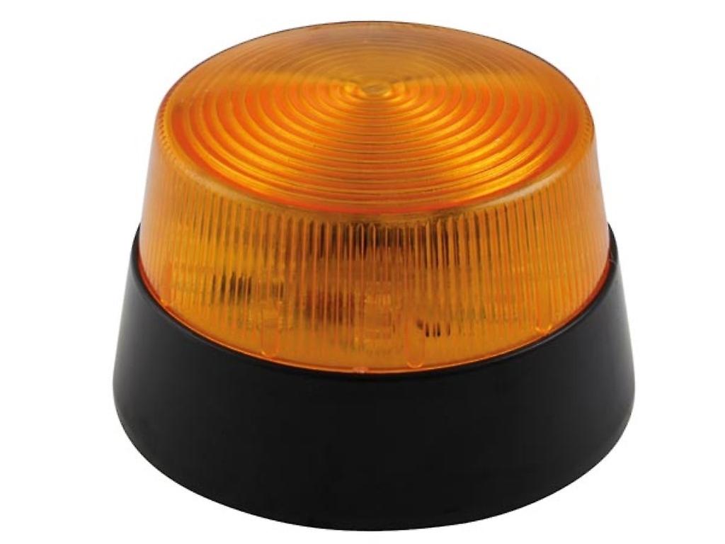 LED flashing light - amber - 12 vdc - Ø 77 mm