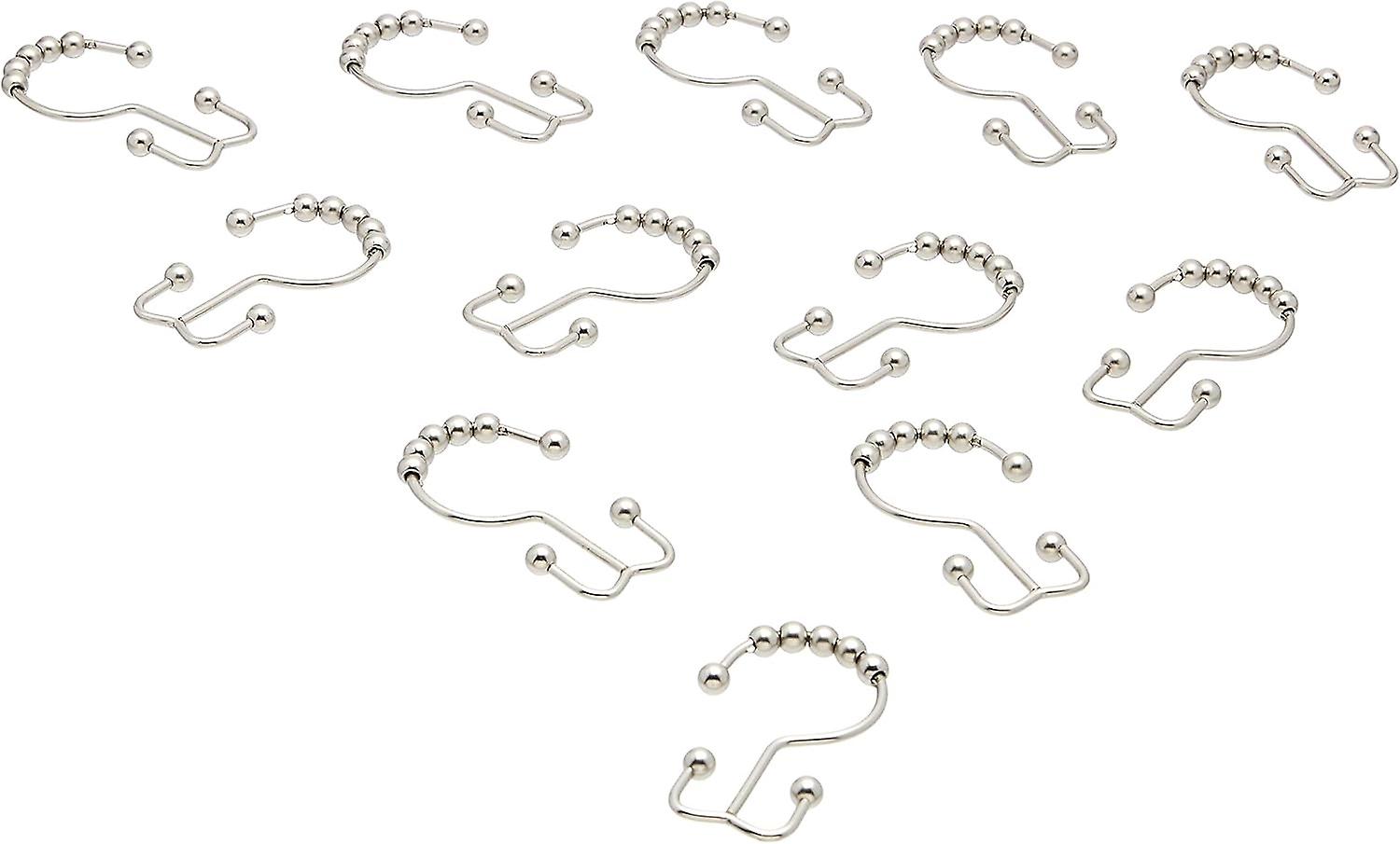 Shower Curtain Hooks Double Sided Hooks Nickel