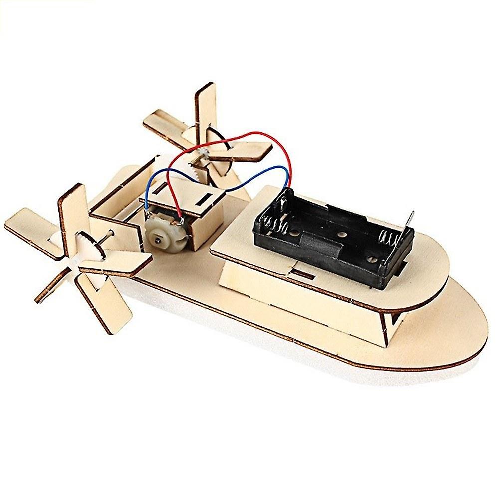 Diy Boat Model Material Set Wood Building Kit 3d Assemble Creative Educational Science Experiment