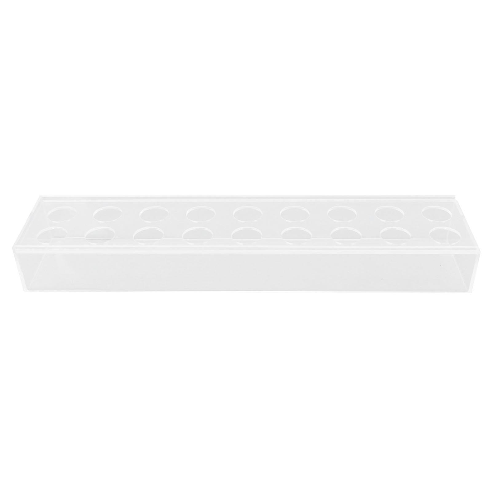 Acrylic Flower Vase Rectangular Long Clear Floral Centerpiece Votive Box Rectangle Holder with String 18 Holes