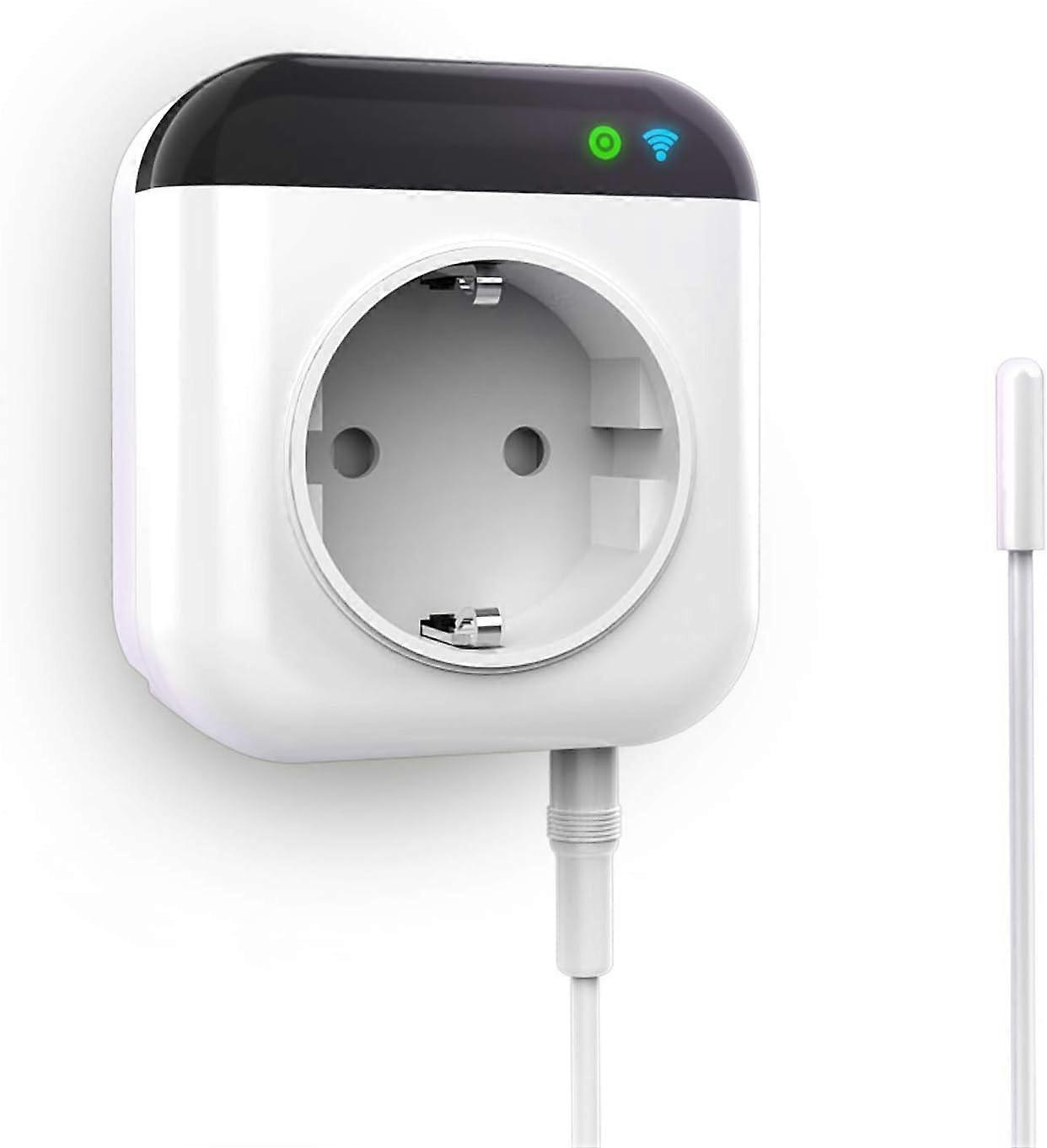 Programmable WiFi thermostatic socket with sensor, WiFi digital control socket with application
