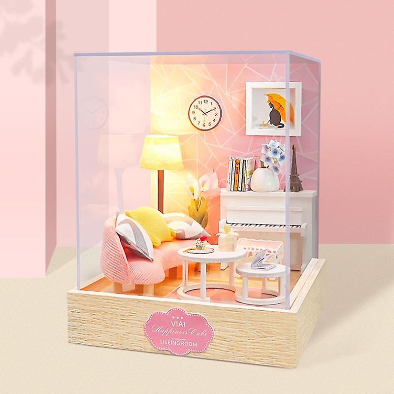 Kit Maison Miniature DIY GuDoQi - Maison De Poupée 3D Avec Meubles, Lumière Et Musique