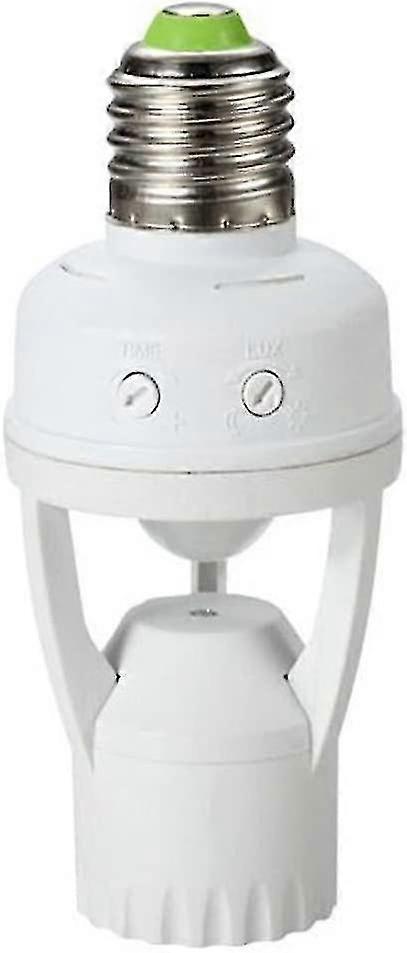 Mce24 Bulb Holder With Motion Detector Security Detection E27 60w Motion Sensor