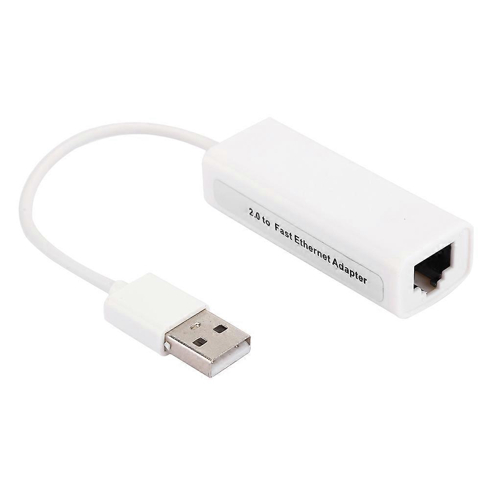 USB2.0 Ethernet-Adapter RJ45 Weiß ABS RTL8152B Chip Computer Externe Netzwerkkarte