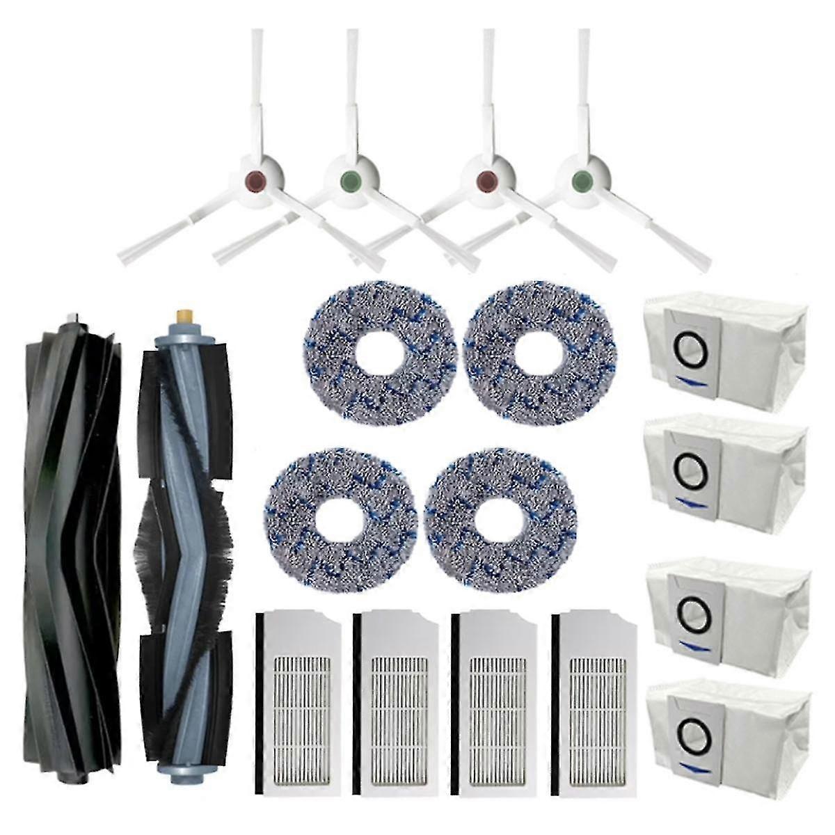 18pcs Accessories Kit For Deebot X1 Omni /t10 Turbo Robot Vacuum Cleaner Filter Main Side Brush Mop Dust Bag