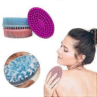 Zachte siliconen body brush baby bad shampoo gezichtsmassage borstel