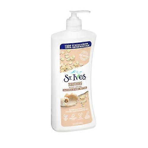 St. Ives， 圣艾夫斯天然舒缓身体化妆水，燕麦片和乳木果油，21 盎司