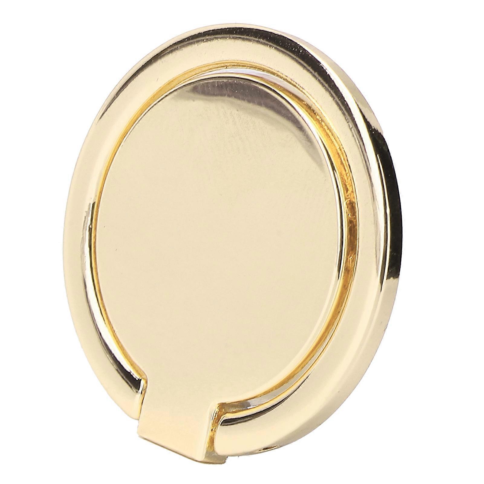 Mobile Phone Finger Ring Grip 360 Rotation Metal Phone Holder for Magnetic Car MountGold