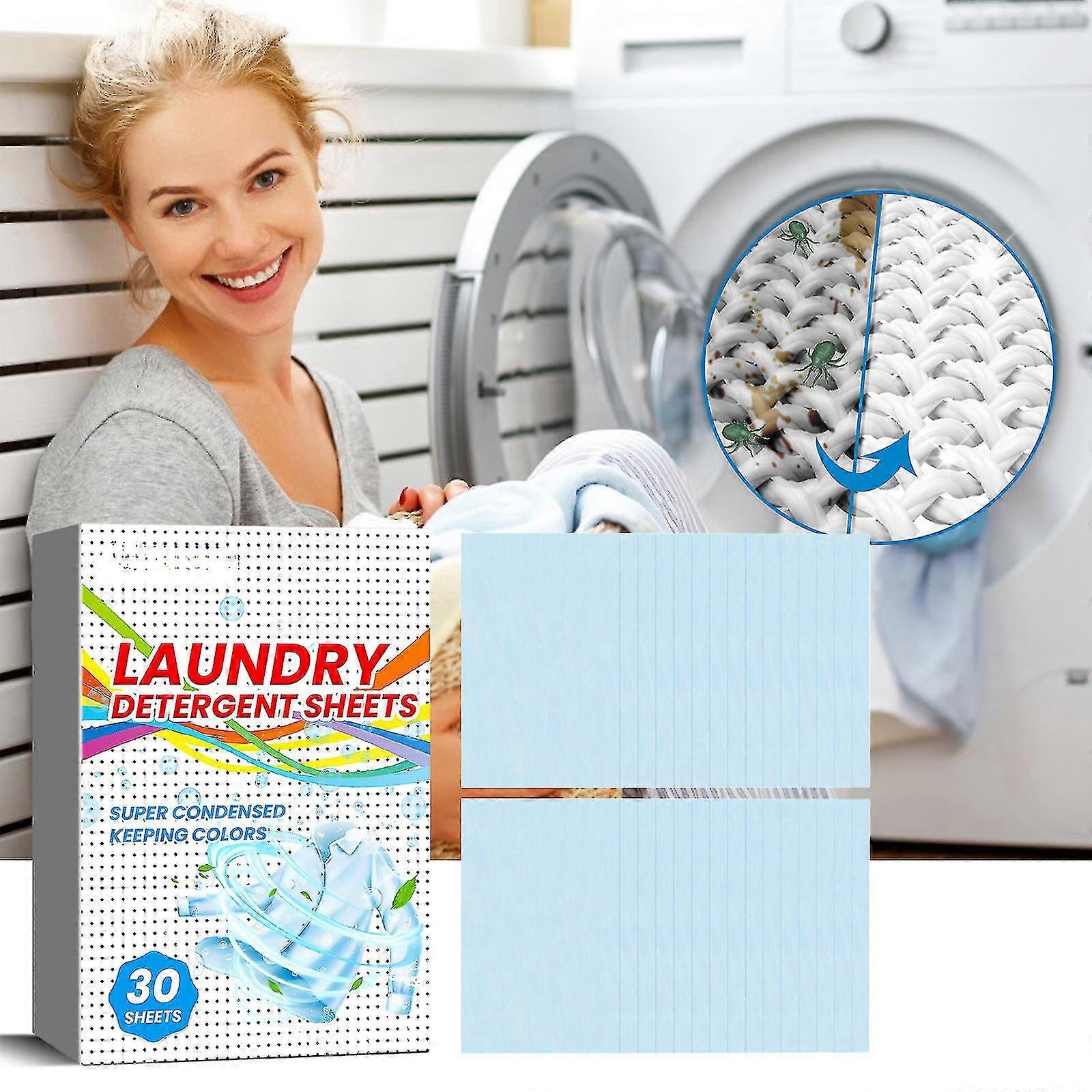 Laundry Detergent Sheets, Washing Detergent Sheets, Deep Stain Removal Detergent Sheets