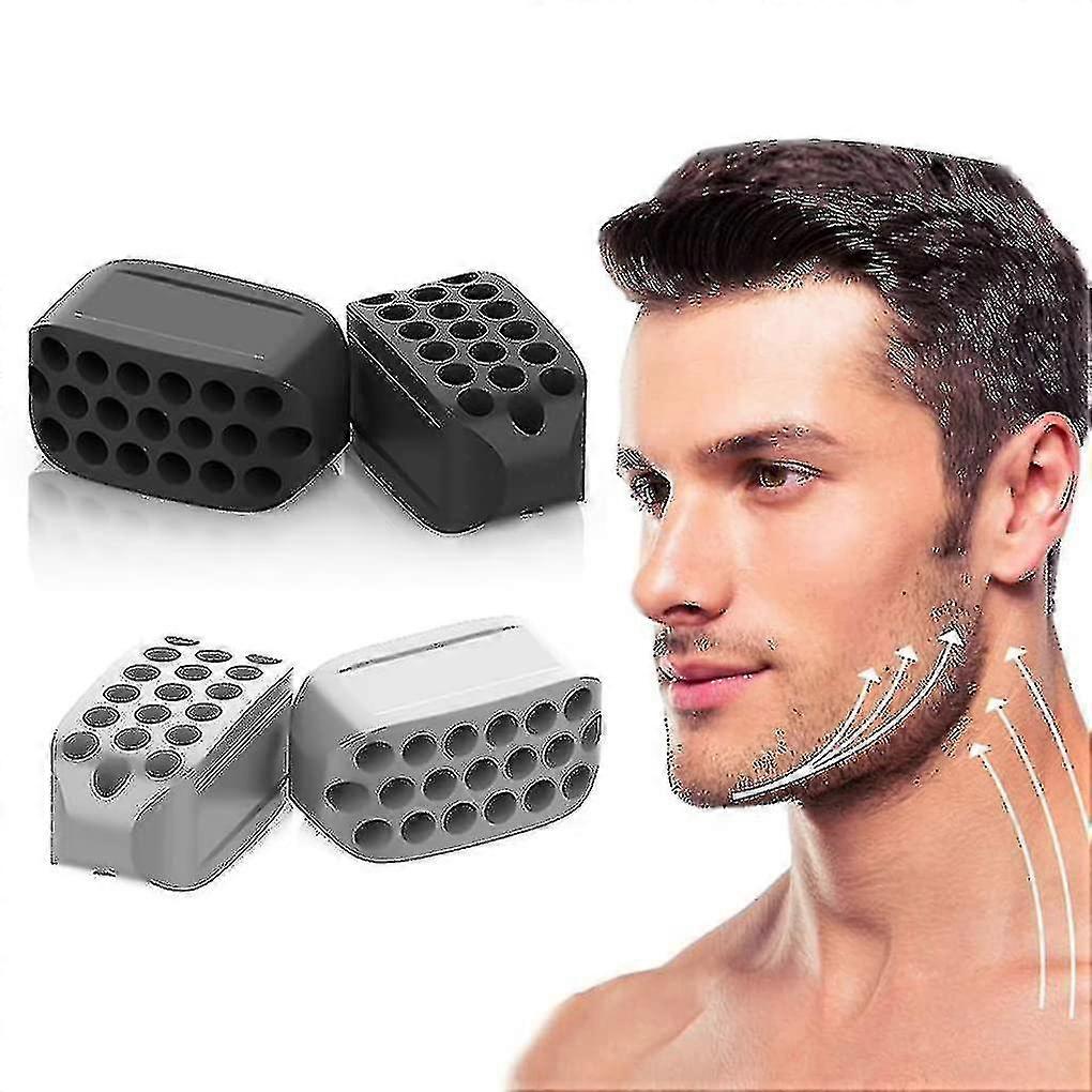 Exerciseur de mâchoire, lot de 4, réducteur de double menton, pour un contour du visage plus net et une peau plus lisse.