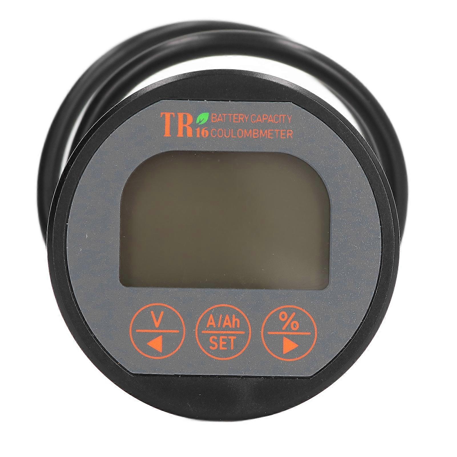 Battery Meter Current Voltage Tester Capacity Monitor Waterproof 8‑120V 0‑75A for Safety