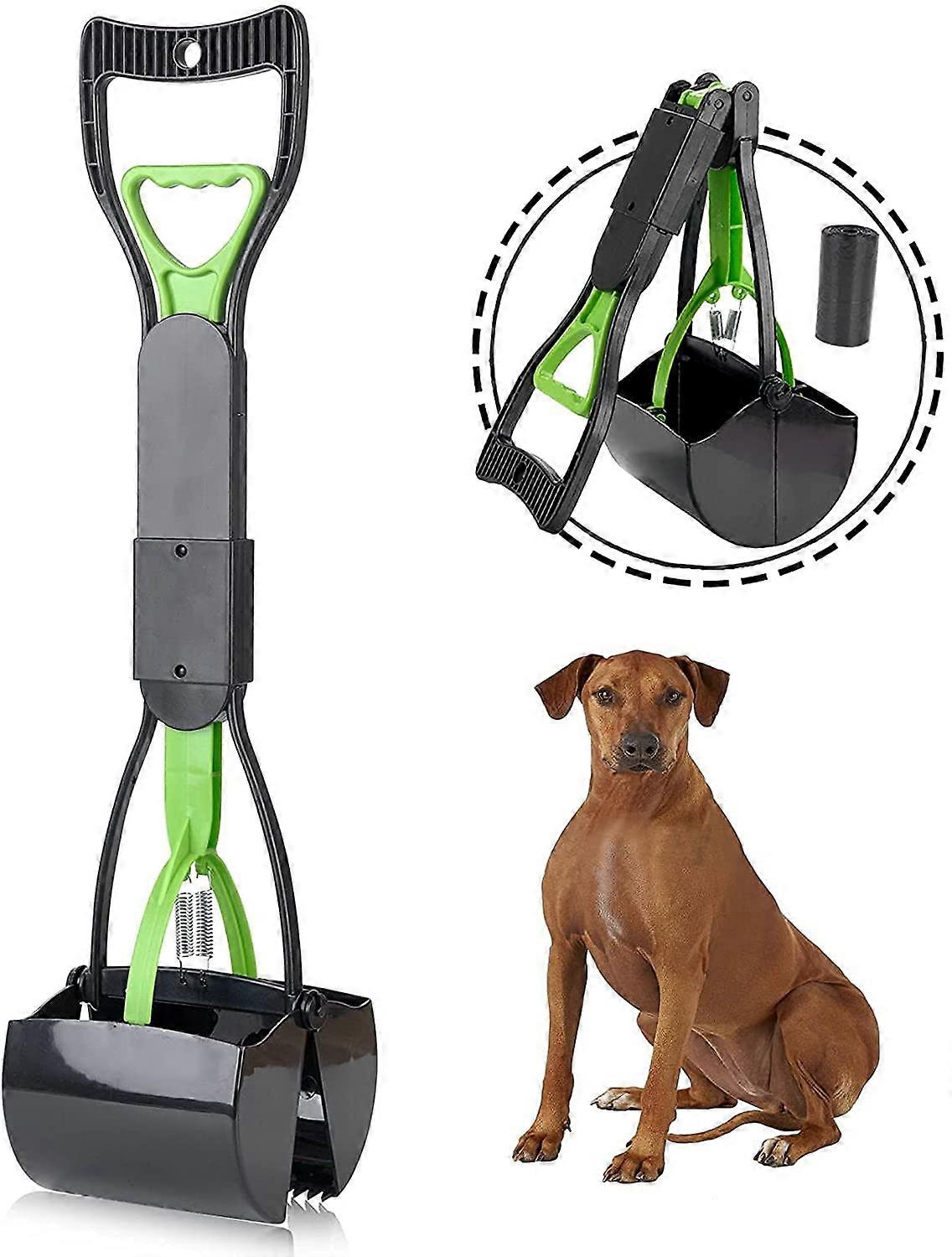 Pooper Scooper for Large Small Dogs, Foldable Dog Poop Waste Pick Up Rake