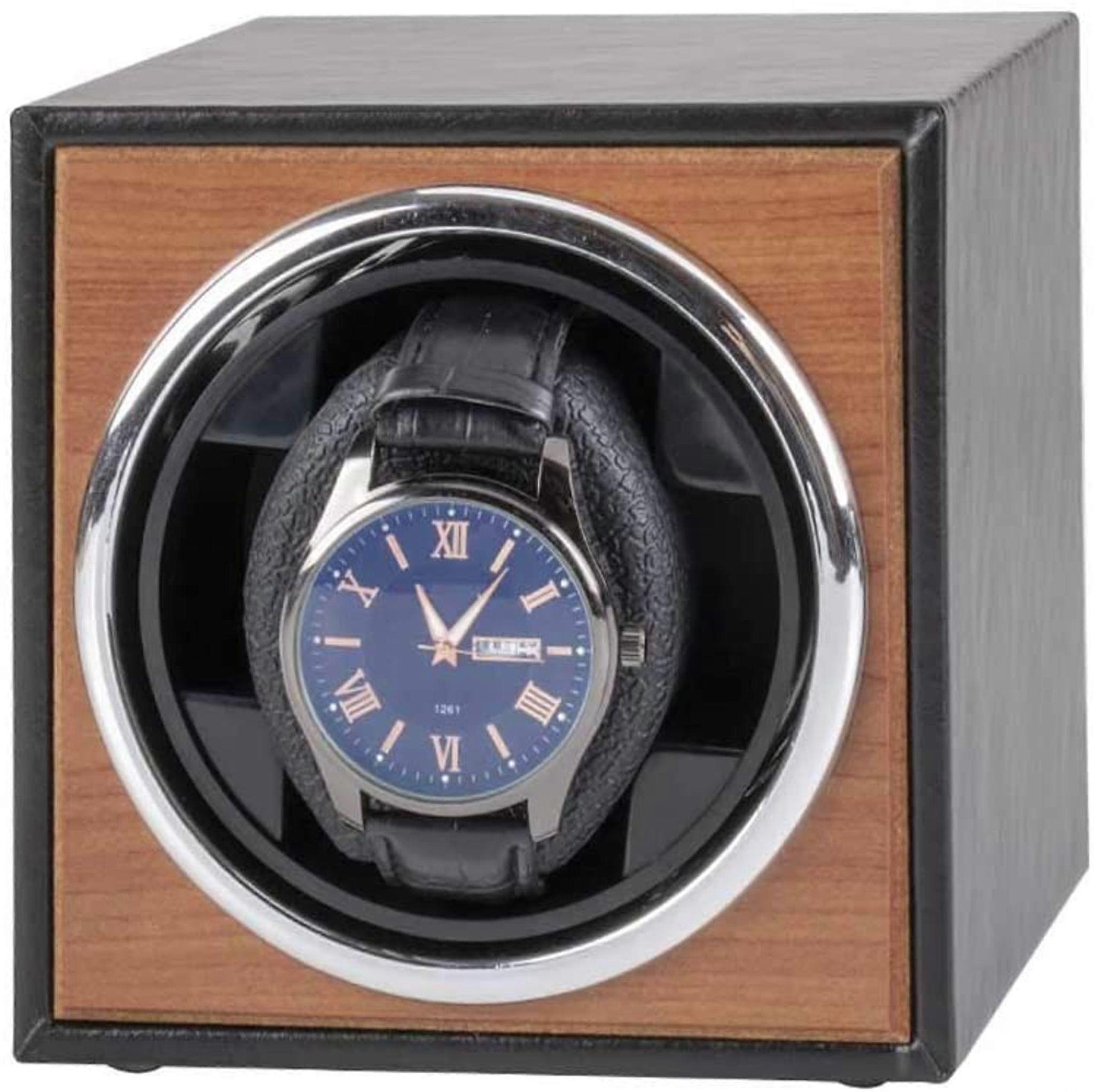 Automatische Uhr Beweger Watch Box Watch Winder Watch Box Watch Winder für 1 Uhr Schwarz & Holz Farbe