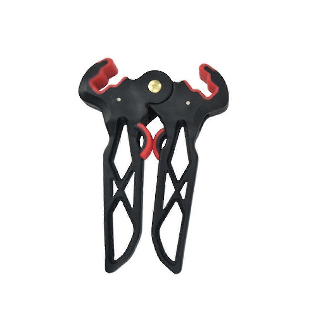 Archery Composite Eight-character Bow Rubber Bracket Kick Bracket Scissors Recurve Bow1 Pieceblack + Red