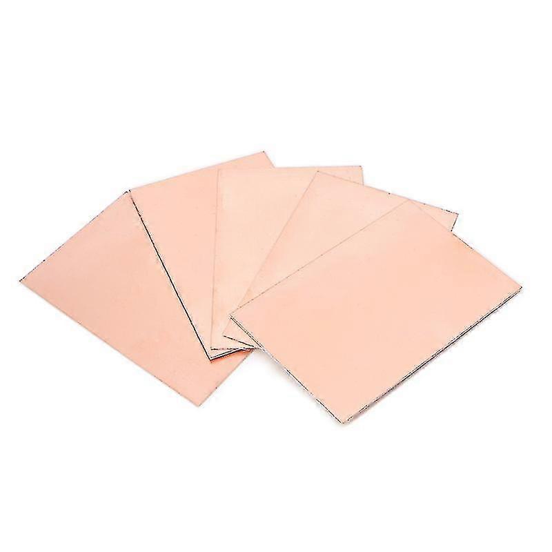 5 Pcs 10x15cm Double Sided Pcb Copper Clad Laminate Board Fr4 1.5mm Diy Project