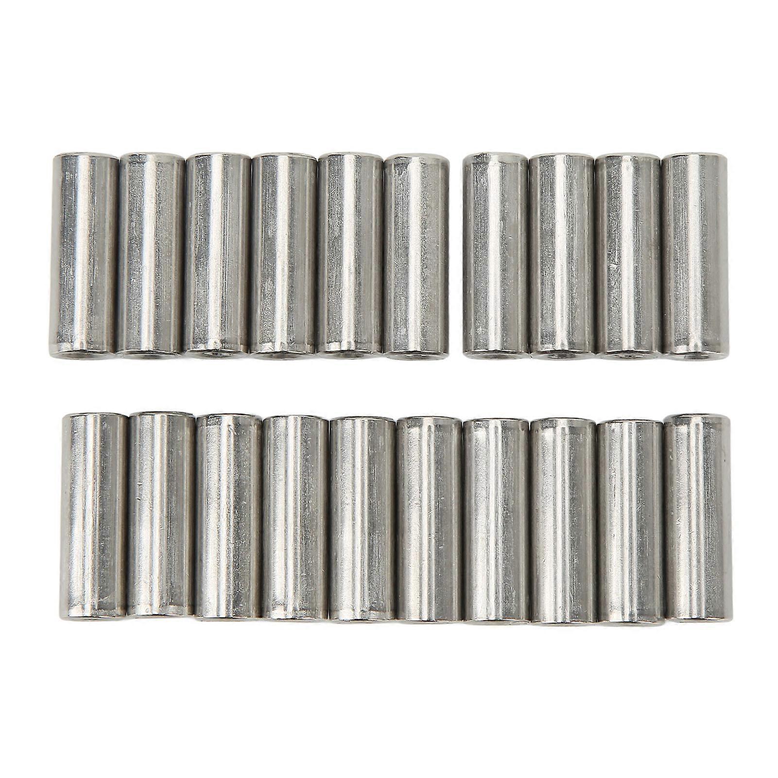20Pcs M6 Female Thread Coupling Nut Practical Rustproof Stainless Steel Maintenance Coupling Nut Kit