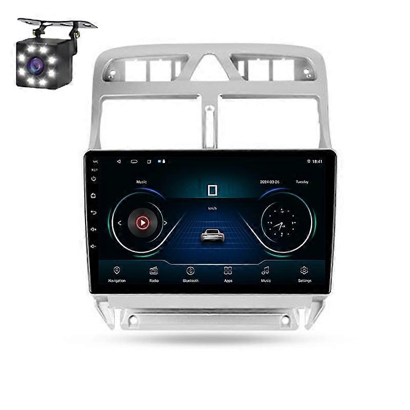 Android Radio For Peugeot 307 1 2001 - 2008 GPS Navigation Stereo Head Unit Dash Cam